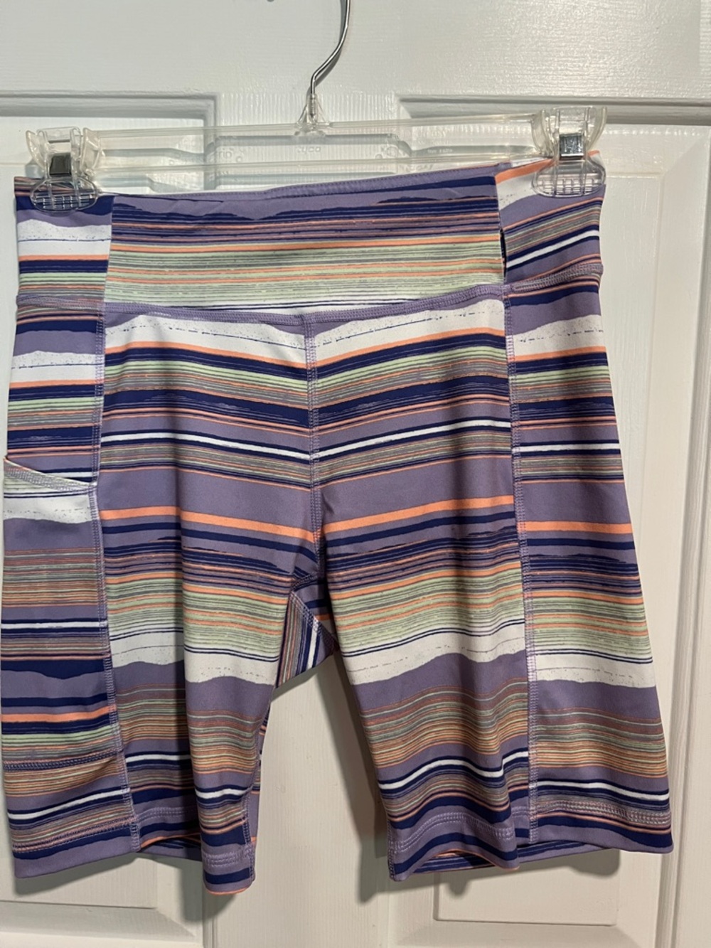 Columbia Striped Purple Athletic Shorts size